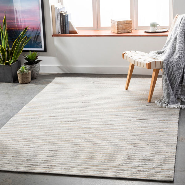 Surya Medora 2' X 3' Handmade Chenille-viscose Area Rug – Luxurious, Easy-clean Design For Your Home Taupe Wool,Hair On Hide,Viscose Mod1024-23