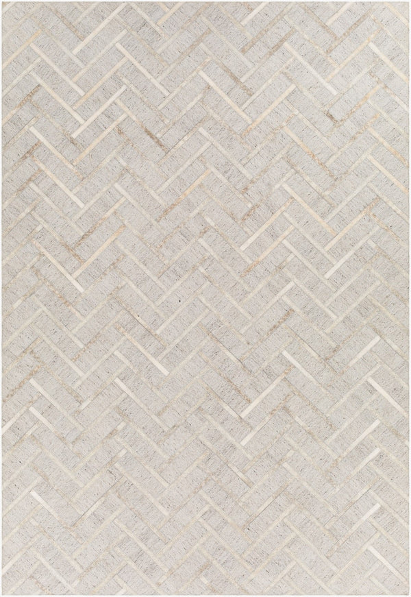 Surya Medora 2' X 3' Handmade Chenille-viscose Area Rug – Luxurious, Easy-clean Design For Your Home Taupe Viscose,Leather Mod1026-23