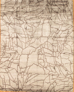 Pasargad Home Modern Collection Hand-knotted Lamb's Wool Area Rug - Elegance For Your Space   P-10h 3x3