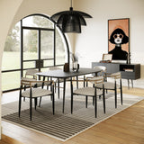 VIG Furniture Modrest Billy Modern Black Oak & Gold Extendable Dining Table VGDWJ3498