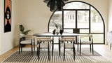 VIG Furniture Modrest Billy Modern Black Oak & Gold Extendable Dining Table VGDWJ3498