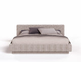 Modrest Concord - Modern Light Grey Velvet Bed