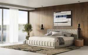 VIG Furniture Modrest Concord - Modern Light Grey Velvet Bed VGVCBD2311