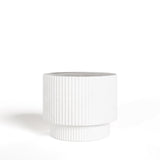 Modrest Gruver - Modern White Concrete End Table