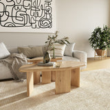 VIG Furniture Modrest Jack - Modern Natural Wood Coffee Table Set VGWDVAN-CFT1-VAN-CFT2