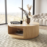 VIG Furniture Modrest Jacobson - Modern Natural Acacia Coffee Table VGWD-LYO-CFT2