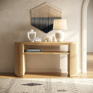 VIG Furniture Modrest Jacobson - Modern Natural Acacia Console Table VGWD-LYO-LT2