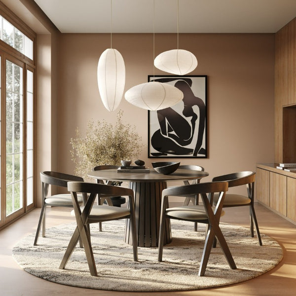 VIG Furniture Weiss Mid-Century Dining Chair In Light Grey Brego Fabric With Wenge Rubberwood Frame, Comfortable Supportive Seating VGMA-MI-1181-WNG
