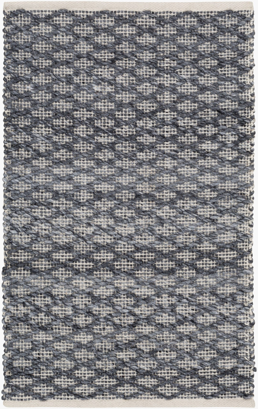 Surya Modena 2' X 3' Handmade Area Rug – Modern, Textured, Easy-clean Design For Sophisticated Spaces Light Gray Polyester Moe1000-23
