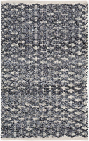 Surya Modena 2' X 3' Handmade Area Rug – Modern, Textured, Easy-clean Design For Sophisticated Spaces Light Gray Polyester Moe1000-23