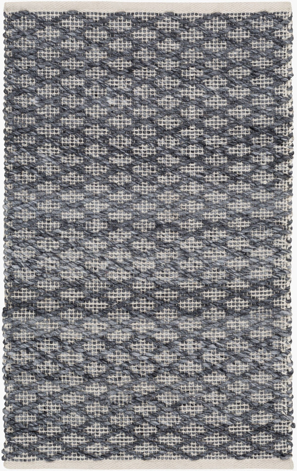 Surya Modena 2' X 3' Handmade Area Rug – Modern, Textured, Easy-clean Design For Sophisticated Spaces Light Gray Polyester Moe1000-23