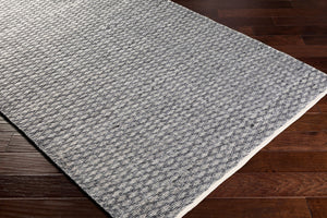 Surya Modena 2' X 3' Handmade Area Rug – Modern, Textured, Easy-clean Design For Sophisticated Spaces Light Gray Polyester Moe1000-23