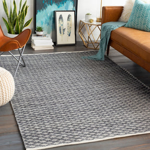 Surya Modena 2' X 3' Handmade Area Rug – Modern, Textured, Easy-clean Design For Sophisticated Spaces Light Gray Polyester Moe1000-23