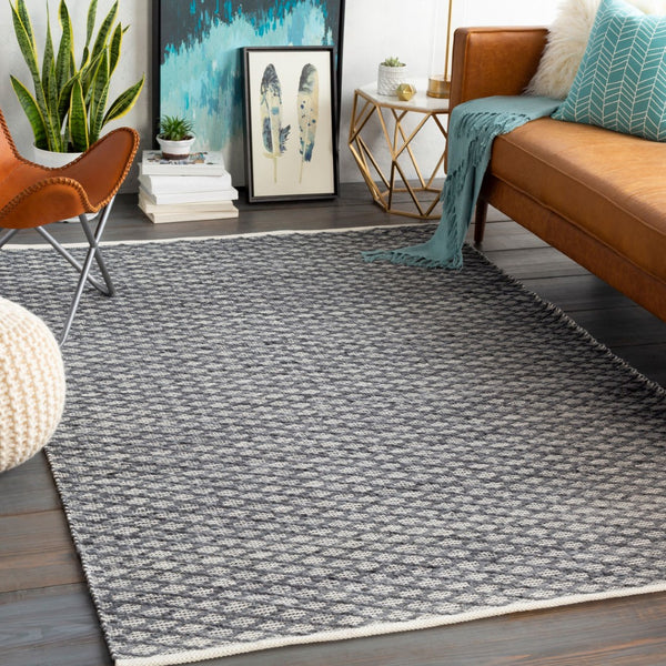 Surya Modena 2' X 3' Handmade Area Rug – Modern, Textured, Easy-clean Design For Sophisticated Spaces Light Gray Polyester Moe1000-23