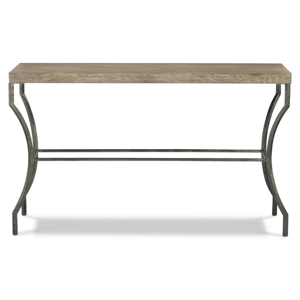 Bernhardt Bernhardt Tribeca Console Table — Wire‑Brushed Aurum Oak Top & Sculptural Barlow Steel Legs, 54" 333911