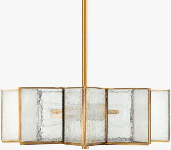 Livabliss Morella Art Deco Iron Glass Pendant Light for Dining Rooms and Kitchen Islands MOL-001