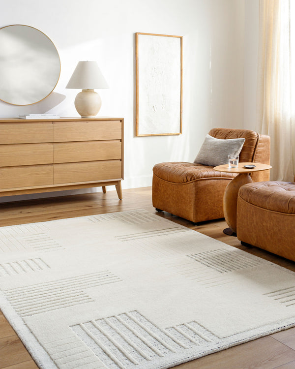 Surya Molde Handmade Wool Rug 2' X 3' - Luxurious Hand-loomed Design For Stylish Home Decor Enhancements Ivory Wool Mol2301-23