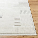 Molde MOL-2301 9' x 12' Handmade Rug MOL2301-912  Light Silver, Off-White, Silver Surya