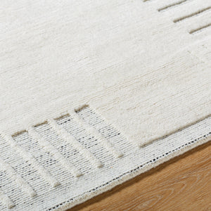 Molde MOL-2301 9' x 12' Handmade Rug MOL2301-912  Light Silver, Off-White, Silver Surya