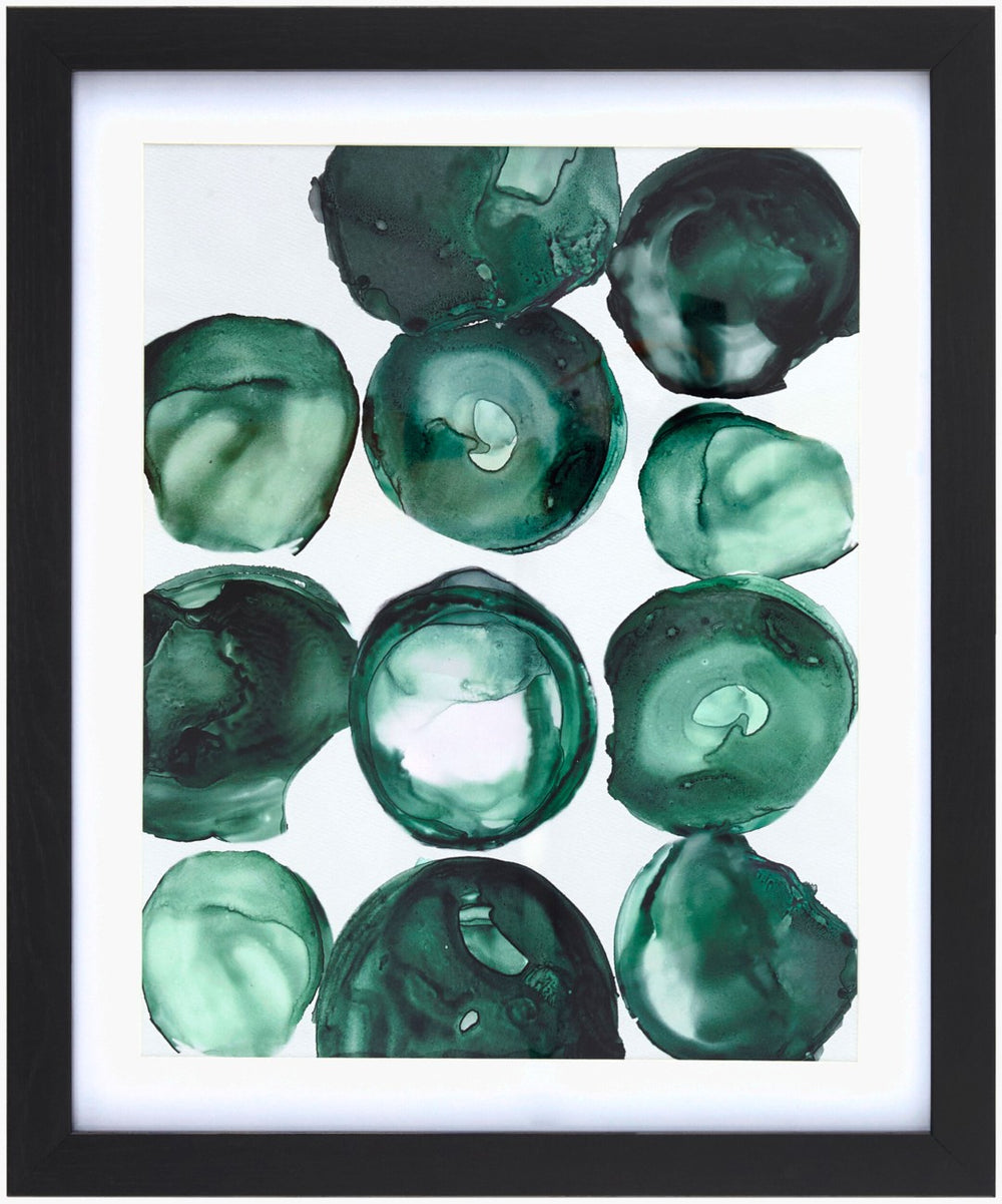 Livabliss Molecule Minimalist Geometric Framed Wall Art for Modern Living Room or Home Office MOLE005-15181