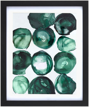 Livabliss Molecule Minimalist Geometric Framed Wall Art for Modern Living Room or Home Office MOLE005-15181