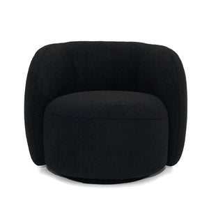 VIG Furniture Molina Modern Black Accent Chair With Polished Metal Frame, High-Density Foam & Ergonomic Support VGOD-ZW-20056-B