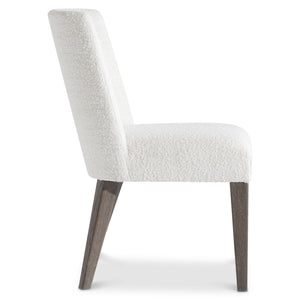 Bernhardt Bernhardt Outline Side Chair With Performance Fabric, Wire-Brushed Oak Legs, Modern Casual Comfort 360543