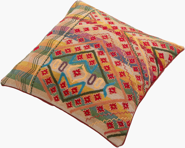 Surya Monetta Elegant Cotton 30" X 30" Floor Pillow - Timeless Accent For Home Décor, Handmade In India Burgandy Cotton,Cotton Mop001-3030