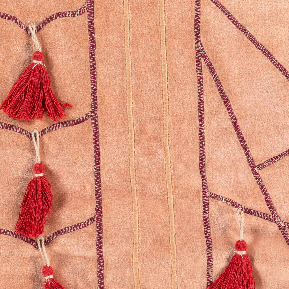 Surya Moira 20" X 20" Stylish Cotton Accent Pillow - Modern Design For Comfort & Easy Care In Any Room Dusty Coral Cotton,Cotton Mor001-2020