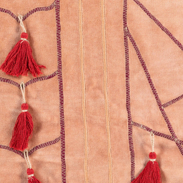 Surya Moira 20" X 20" Stylish Cotton Accent Pillow - Modern Design For Comfort & Easy Care In Any Room Dusty Coral Cotton,Cotton Mor001-2020