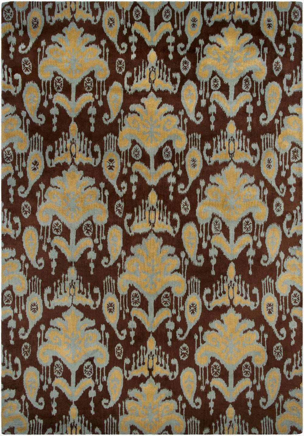 Surya Mosaic 9' X 13' Handmade Rug - Elegant Global Design, Luxurious Nz Wool, Medium Pile, Charming Decor Medium Brown Nz Wool Mos1080-913