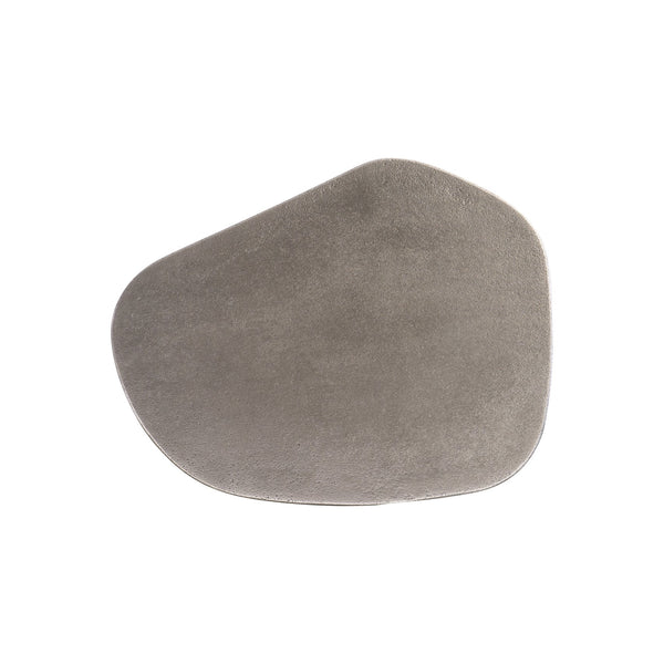 Bernhardt Bernhardt Graphite Clawson 35" Cocktail Table — Sculptural Cast Aluminum Pentagonal Top, Versatile 338014C