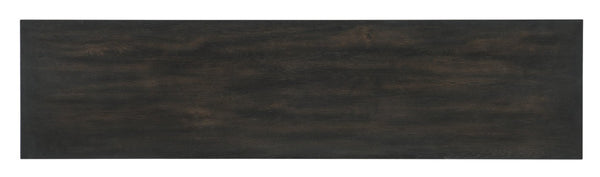 Hooker Furniture Retreat Coastal Entertainment Credenza With Carved Wave Fronts, Soft-Close Doors, Vented Av Hub Dark Wood 6950-55572-99