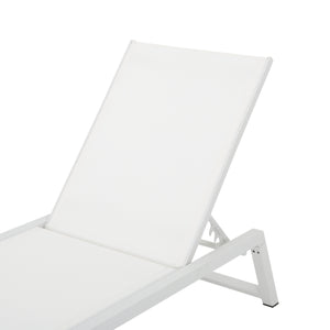 English Elm Myers Outdoor Aluminum Mesh Chaise Lounge Adjustable Poolside Reclining Chair 61407.00WWHI