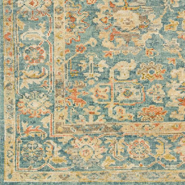 Monterey MOY-2300 9' x 12' Handmade Rug MOY2300-912  Camel, Blue, Gray, Light Brown, Brown, Seafoam Surya