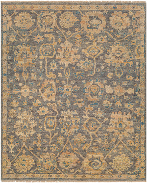 Monterey MOY-2301 9' x 12' Handmade Rug MOY2301-912  Charcoal, Gray, Tan, Wheat, Blue Surya