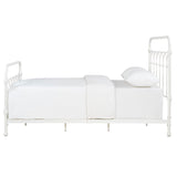 Homelegance By Top-Line Gracen Casted Knot Metal Bed White Metal