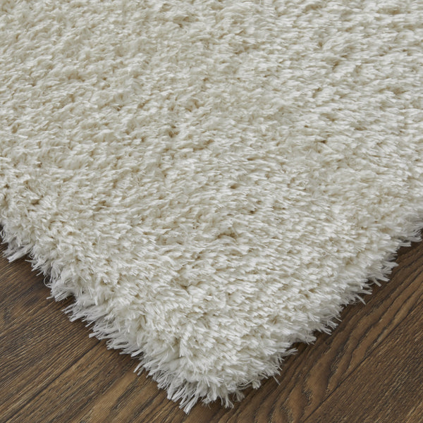 Feizy Rugs Darian Plush High Pile Polyester Shag Rug - Cozy, Modern Design For Effortless Home Elegance White Polyester Drn39k0fwht000p00