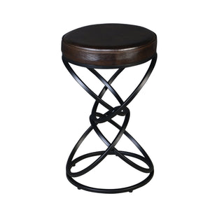 Porter Designs Polaris Leather Bar Stool - Modern Elegance With Comfort For Stylish Living Spaces Brown Leather 02-218-11-6796
