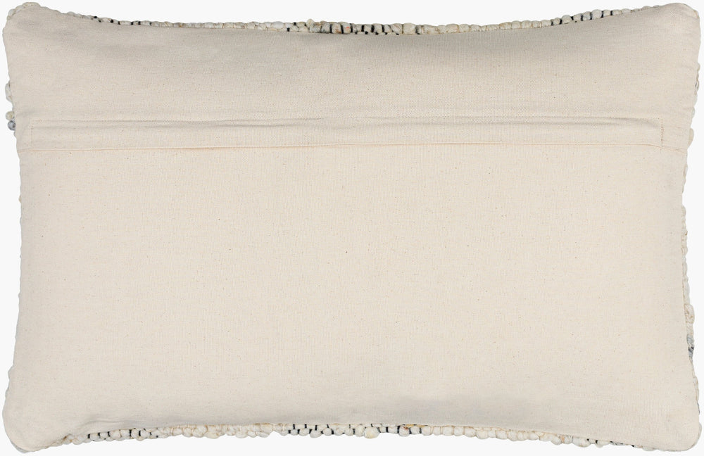 Surya Monospace Cozy Cottage Accent Pillow 14"L X 22"W - Luxurious Wool & Cotton Blend For Any Decor Ivory Wool,Cotton,Cotton Mpc001-1422