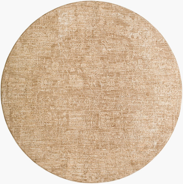 Livabliss Masterpiece Persian European Woven Area Rug with Fringe for Dining and Living Rooms Beige, Tan 5'3" x 5'3" MPC2300-53RD