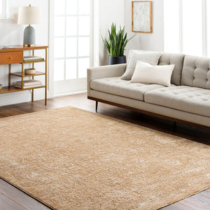 Livabliss Masterpiece Persian European Woven Area Rug with Fringe for Dining and Living Rooms Beige, Tan 5' x 7'5" MPC2300-575