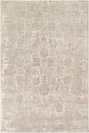 Livabliss Masterpiece Mpc-2301 Turkish Woven Traditional Area Rug with Fringe for Living Rooms Cream, Light Gr 2'7" x 3'11" MPC2301-27311
