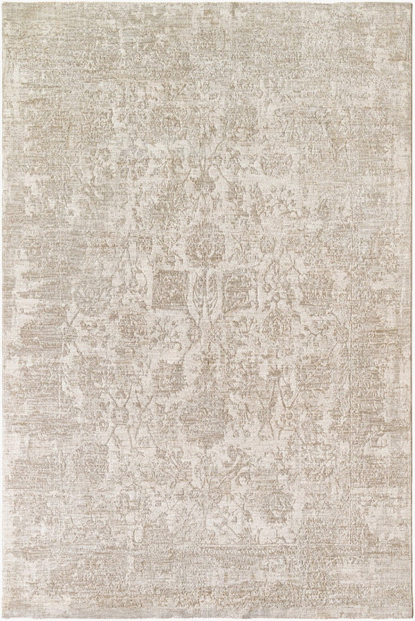 Livabliss Masterpiece Mpc-2301 Turkish Woven Traditional Area Rug with Fringe for Living Rooms Cream, Light Gr 2'7" x 3'11" MPC2301-27311