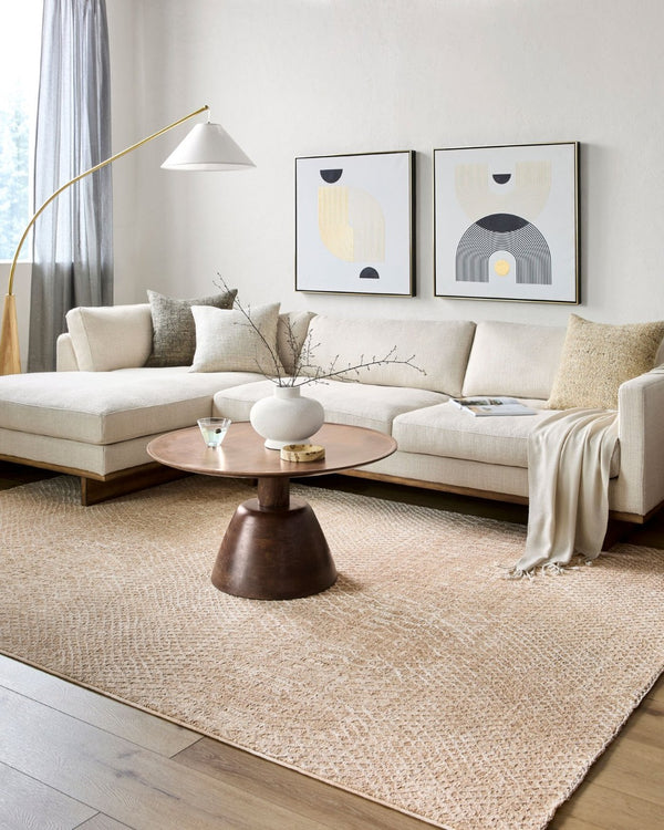 Livabliss Masterpiece Global Bohemian Fringe Area Rug Turkish Woven Polyester Living Room Accent Beige, Tan 2'7" x 3'11" MPC2302-27311