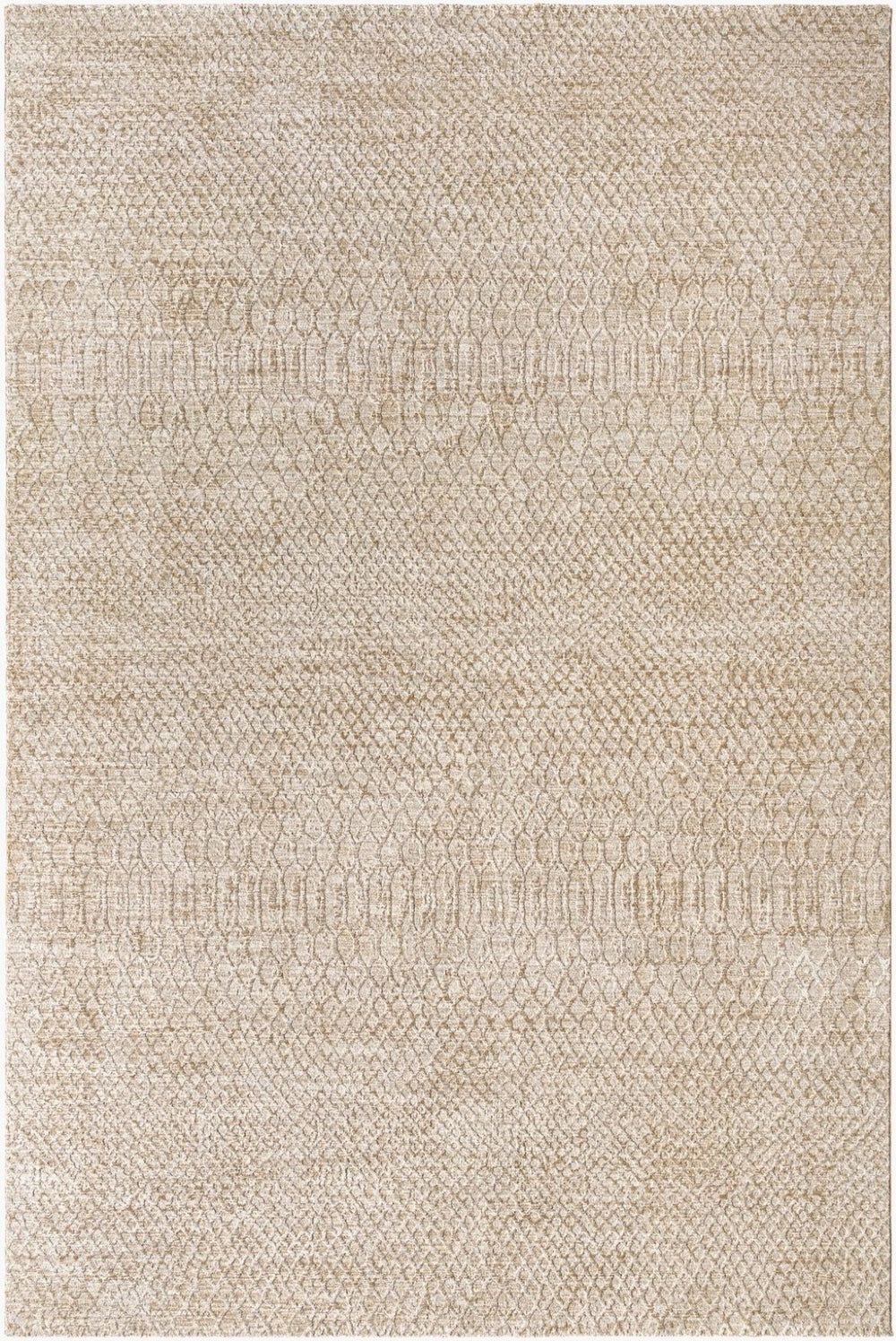 Livabliss Masterpiece Bohemian Area Rug Turkey Woven Polyester Fringe Accent Living Room Floor Light Gray, Med 9' x 12'2" MPC2303-9122