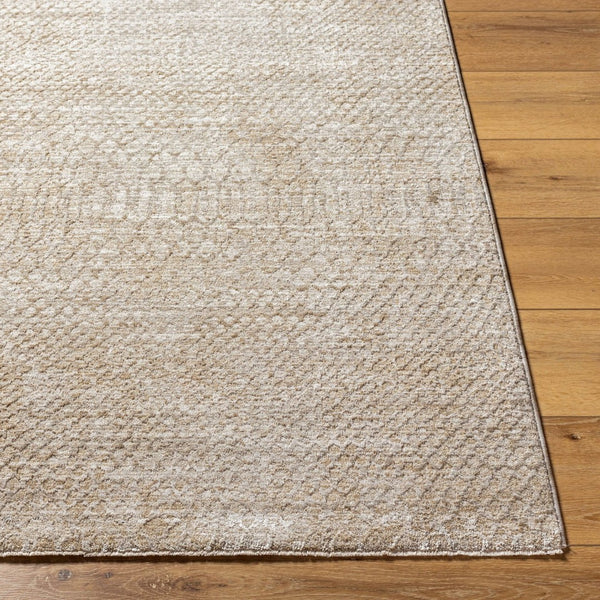 Livabliss Masterpiece Bohemian Area Rug Turkey Woven Polyester Fringe Accent Living Room Floor Light Gray, Med 9' x 12'2" MPC2303-9122