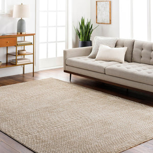 Livabliss Masterpiece Bohemian Area Rug Turkey Woven Polyester Fringe Accent Living Room Floor Light Gray, Med 6'7" x 6'7" MPC2303-67RD