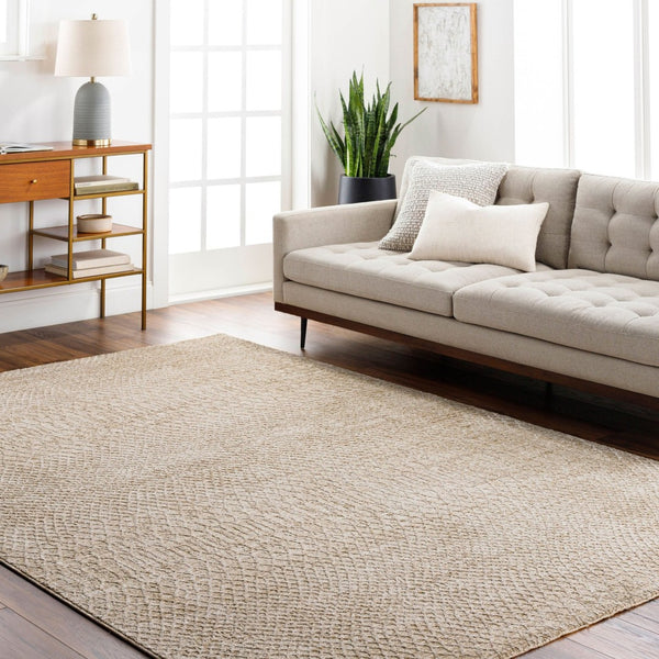 Livabliss Masterpiece Bohemian Area Rug Turkey Woven Polyester Fringe Accent Living Room Floor Light Gray, Med 6'7" x 6'7" MPC2303-67RD