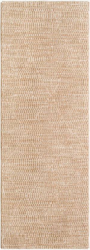 Livabliss Masterpiece Turkish Machine Woven Medallion Area Rug with Fringe for Large Living Spaces Beige, Tan 2'7" x 10' MPC2304-2710